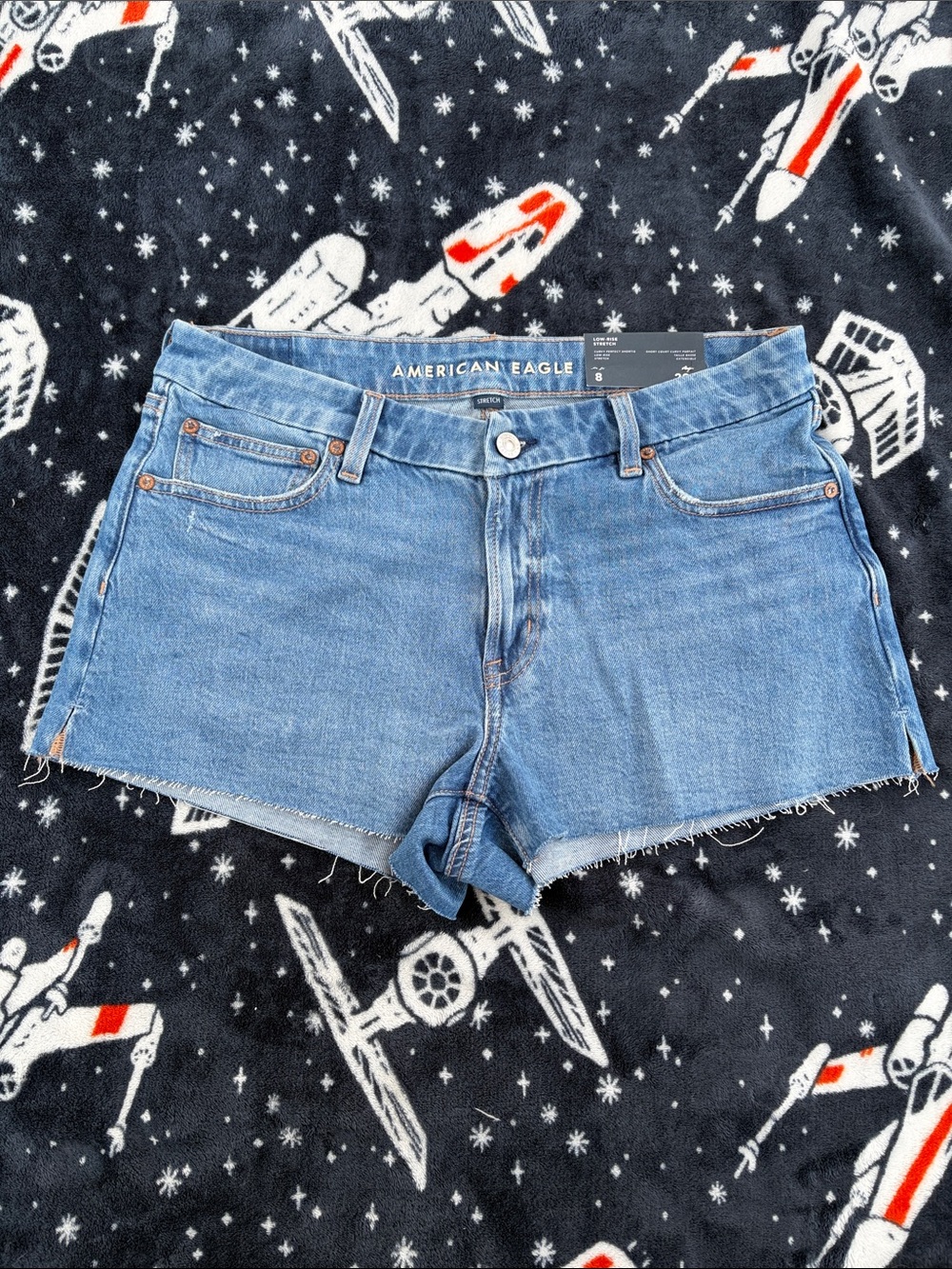 American Eagle Outfitters Light Blue Denim Cutoff Shorts